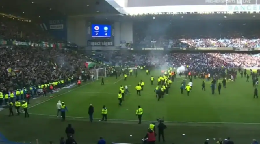 Old Firm Derby Chaos | Celtic vs Rangers Scottish Cup Penalties, Pitch Invasion and Fan Clashes at Ibrox